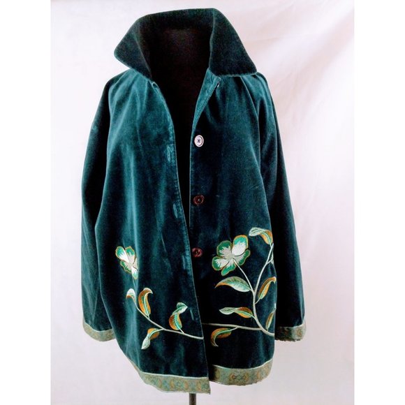 Jessica Holbrook Jacket Easy care Green Velvet - Picture 9 of 10